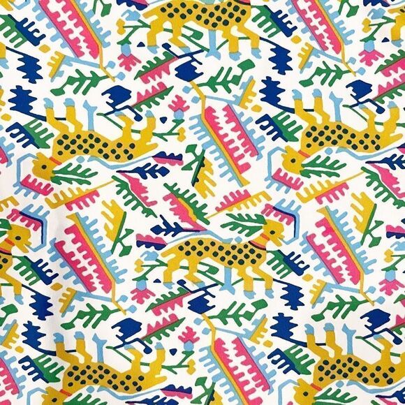 Persifor Carter Dress Roe Deer Animal Print Stretch Size XS - Picture 4 of 5